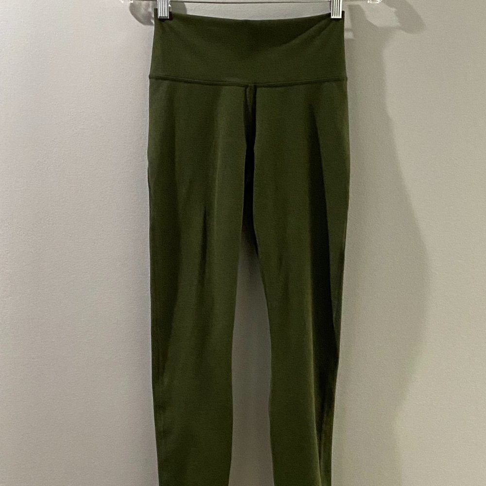 Fabletics green high rise leggings